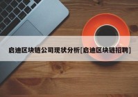 启迪区块链公司现状分析[启迪区块链招聘]